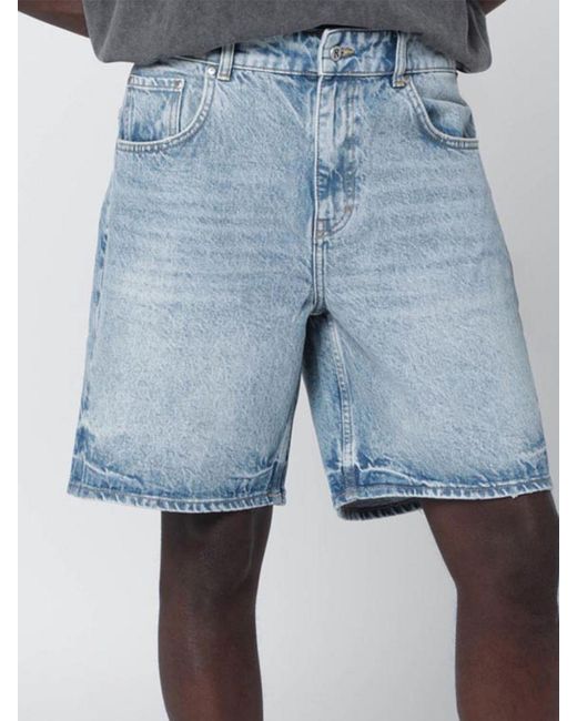 Represent Blue Denim Shorts for men