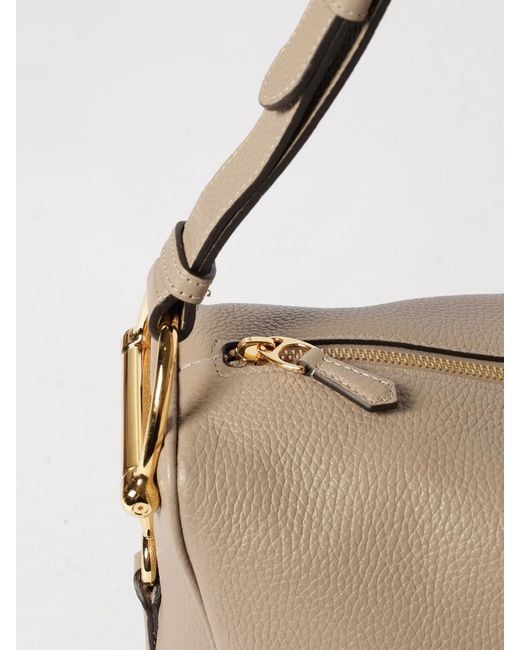 Gucci Natural Half Horsebit Grained Leather Bag