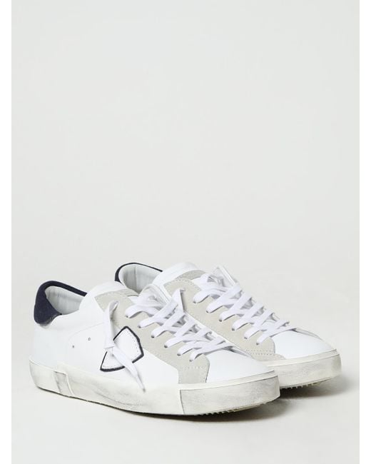 Philippe Model White Trainers for men