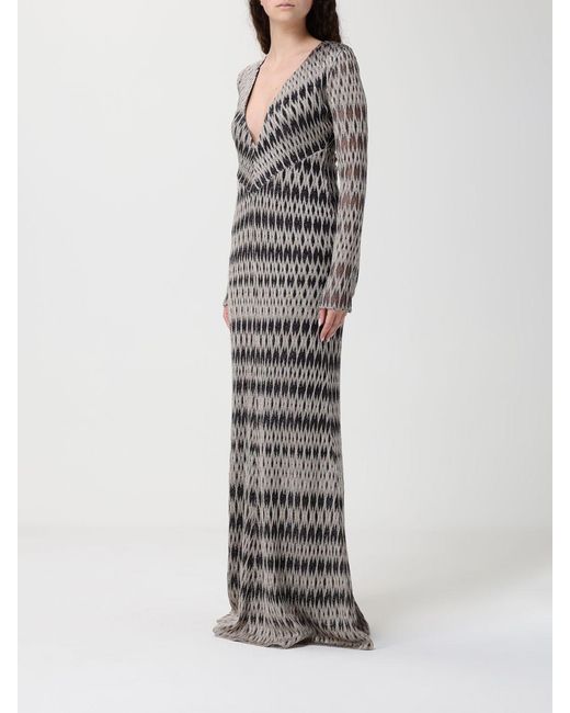 Missoni Gray Lurex Viscose Long Dress