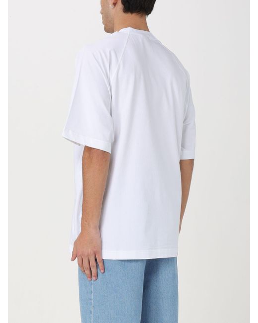 Jacquemus White Typo Cotton T-shirt for men
