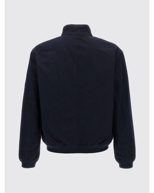 Polo Ralph Lauren Blue Cotton Bomber Jacket With Logo for men