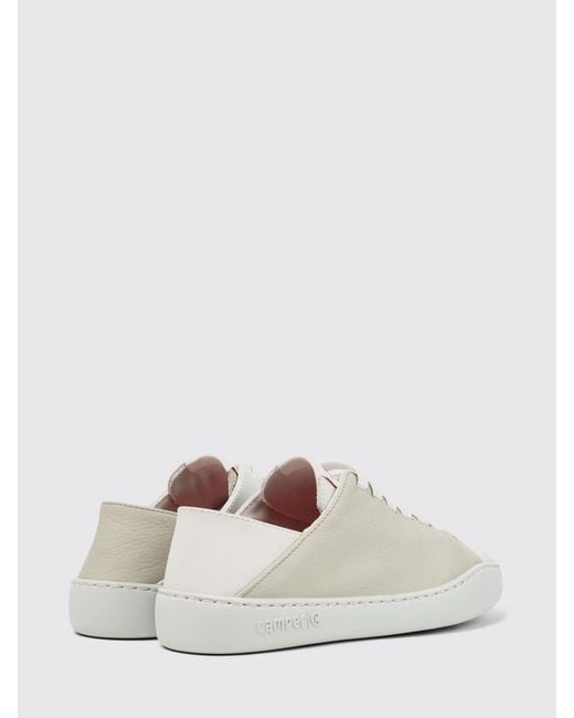 Camper White Leather Twins Sneakers