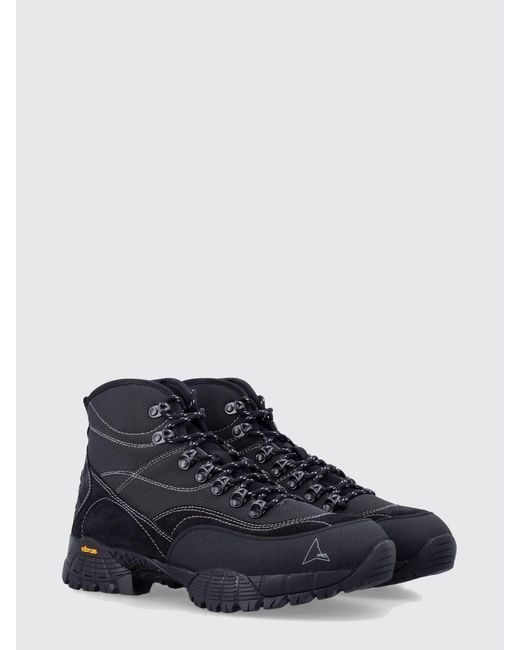 Roa Blue Andreas Raw Mesh And Rubber Ankle Boots for men