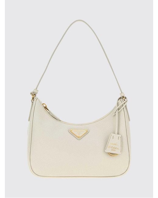 Prada Natural Re-Edition 2005 Saffiano Leather Bag