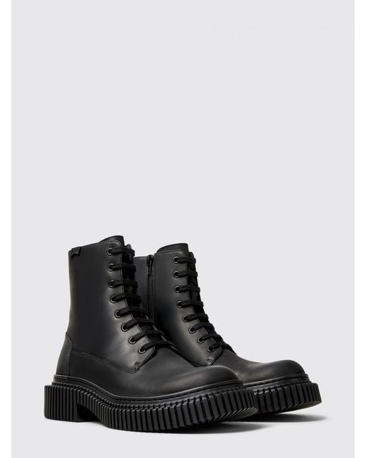 Camper Black Pix Berlin Ankle Boots for men