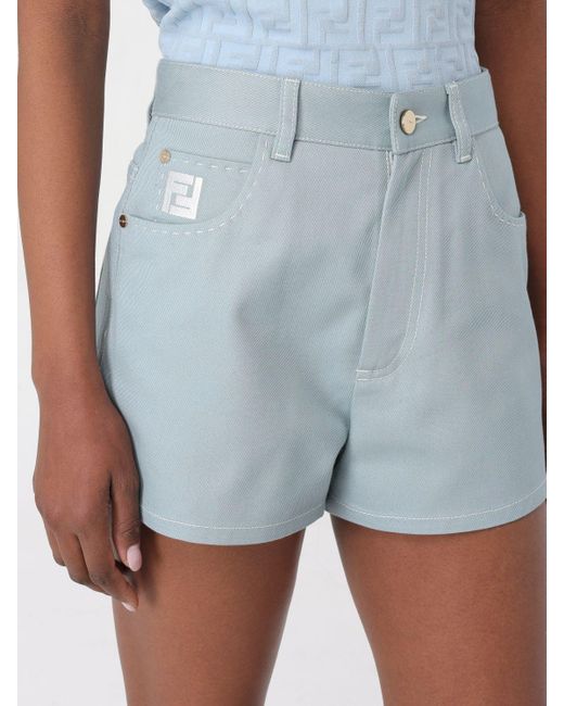 Fendi Blue Shorts