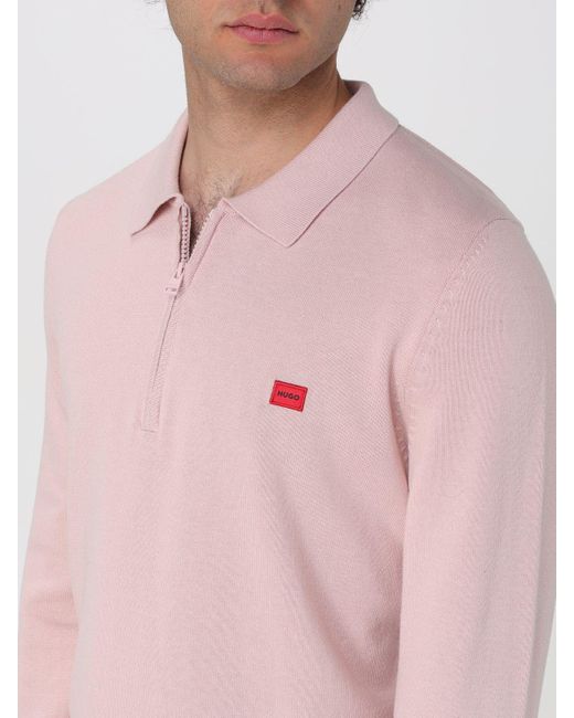 HUGO Pink Sweater for men