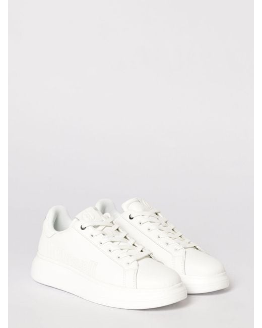 Just Cavalli Natural Leather Sneakers for men