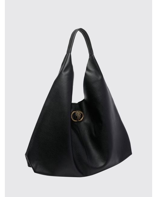 Kurt Geiger Black Chelsea Large Grained Calf Leather Hobo Bag