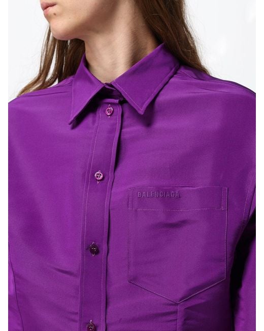 Balenciaga Purple Shirt