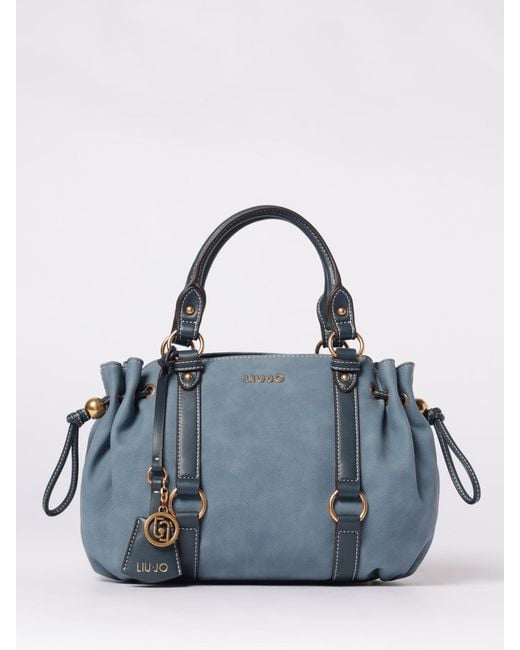 Liu Jo Blue Faux Nubuck Bag