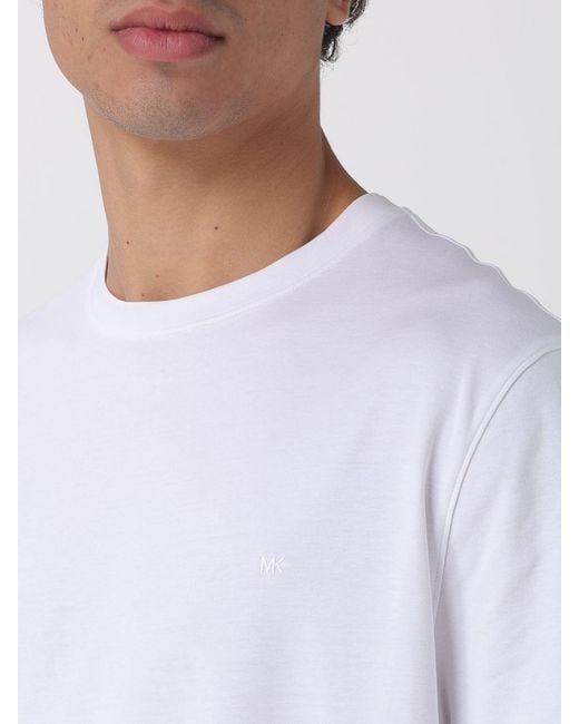 Michael Kors White Basic Cotton T-Shirt for men