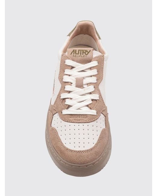 Autry Pink Medalist Low Trainers for men