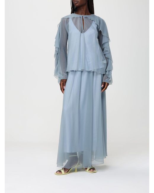 Forte_forte Blue Crêpe Blouse