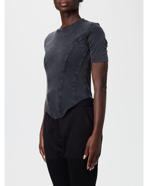 Balenciaga Gray Corseted T-Shirt