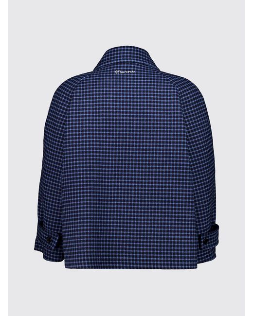 Marni Blue Gingham Check Wool Shirt Jacket for men