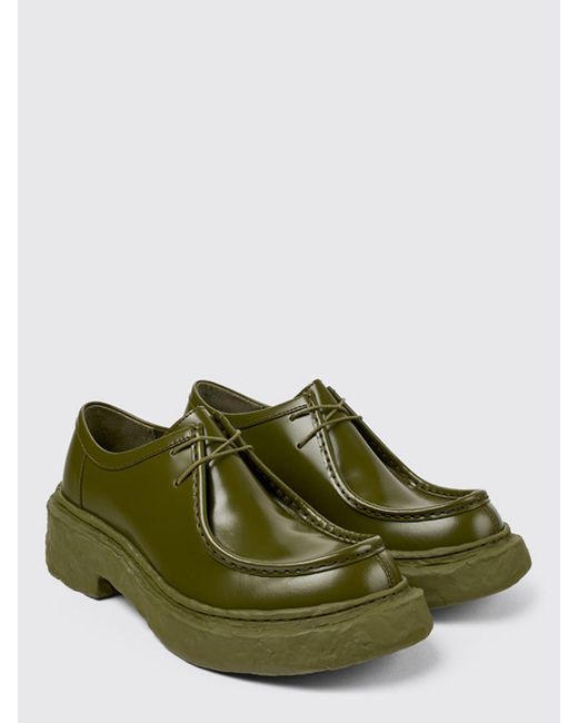 Camper Green Brogue Shoes for men