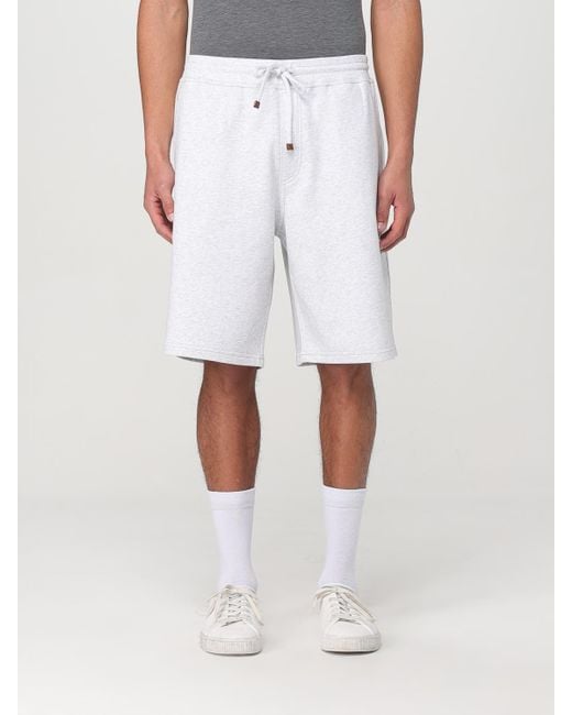 Brunello Cucinelli Shorts Herren in White für Herren