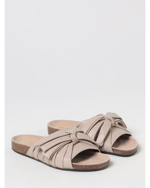 J.W. Anderson Multicolor Bow Slide Sandals Leather Casual