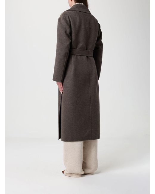 Max Mara Gray Virgin Wool Coat