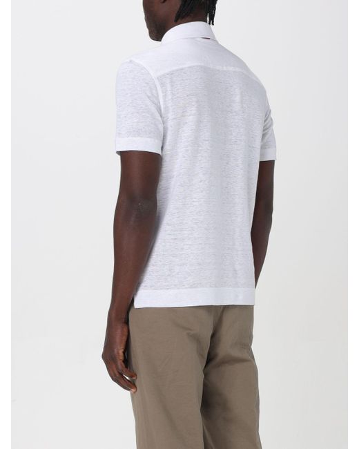 Camiseta Zegna de hombre de color White