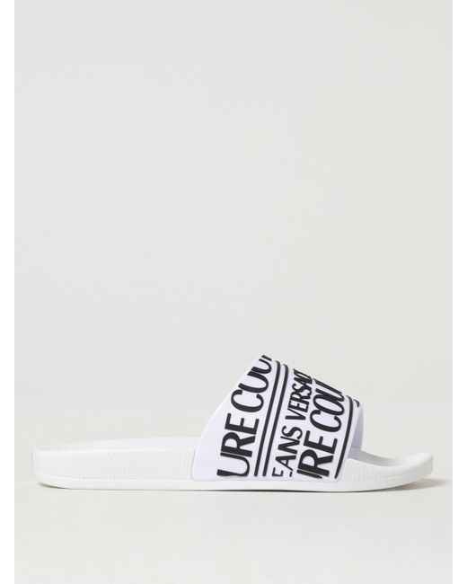 Versace Jeans Couture White Sandals for men
