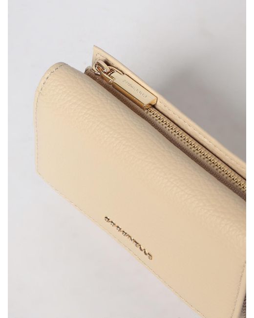 Coccinelle Natural Metallic Soft Grained Leather Wallet