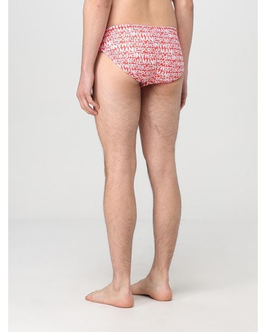 Emporio Armani Pink Swimsuit for men