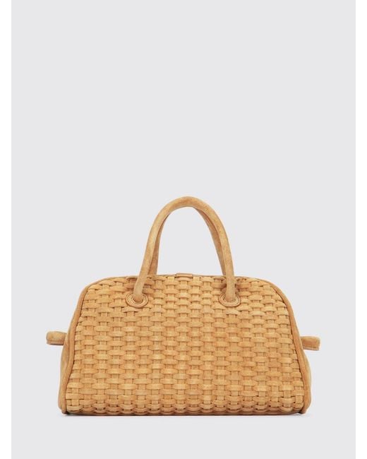Jacquemus Natural Le Turismo Tasche Aus Geflochtenem Wildleder