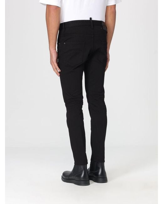 DSquared² Black Skinny Fit Denim Jeans for men