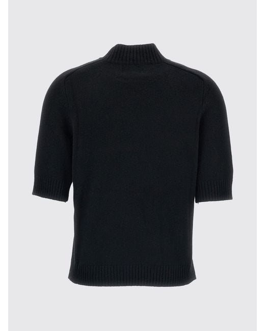 Loulou de Saison Blue Ruth Slim Fit Short-Sleeved Turtleneck