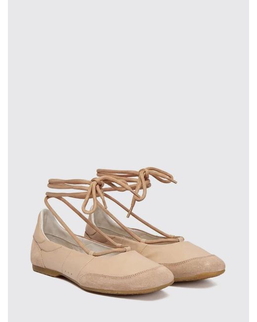 Patrizia Pepe White Dancing Skin Leather Ballerinas