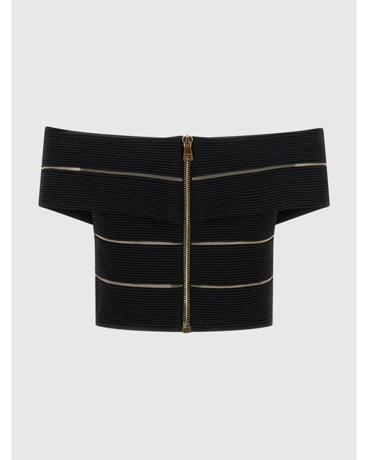Top Cropped di Balmain in Black
