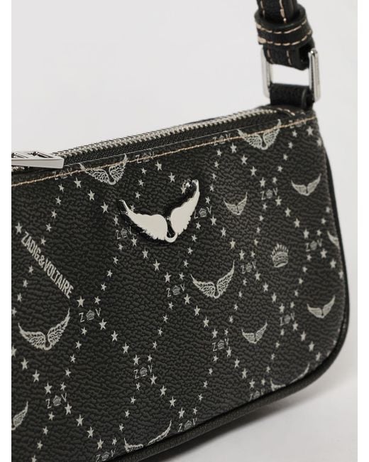 Zadig & Voltaire Black Zadig &Amp Voltaire Z Pocket Grained Faux Leather Bag By
