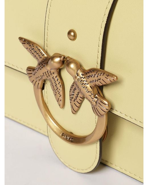 Pinko Natural Love One Mini Leather Bag