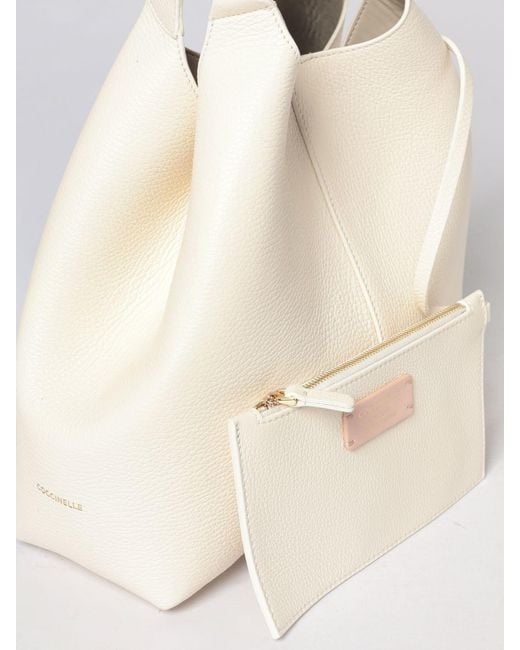 Coccinelle Natural C-Me Easy Hammered Leather Bag