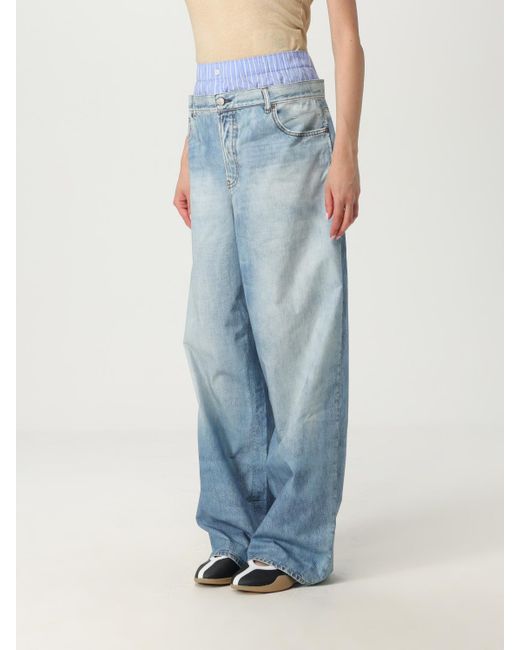 Acne Blue Hose Damen