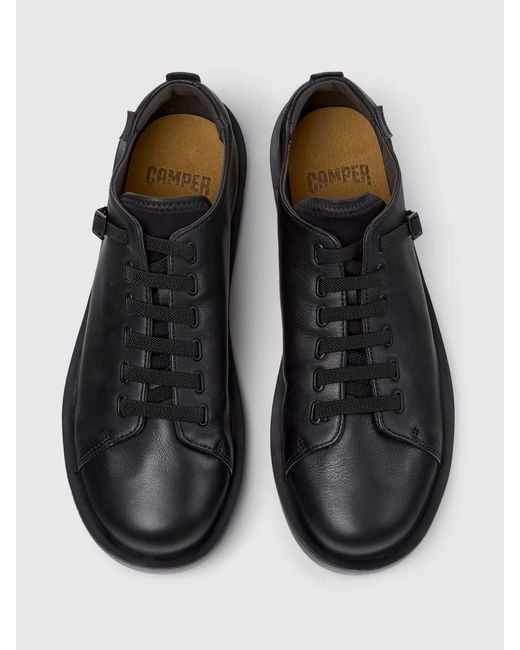 Camper Black Wagon Leather Sneakers for men
