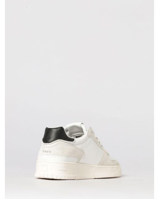 Date White Torneo Pure Basic Leather Sneakers for men