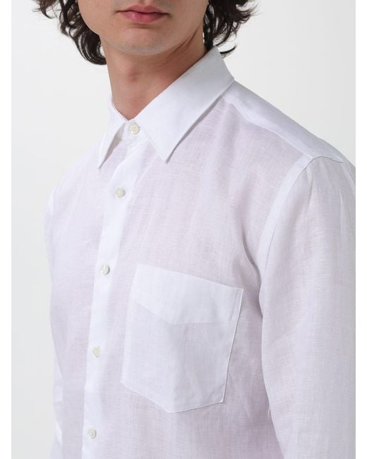 Aspesi White Linen Shirt for men