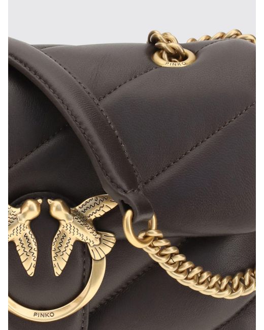 Pinko Gray Shoulder Bag