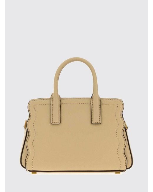 Michael Kors Natural Laila Mini Leather Handbag With Removable Strap