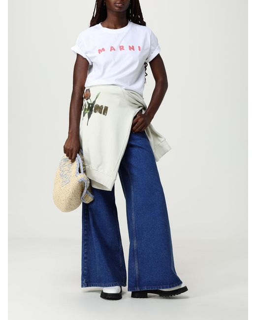 Marni White Shoulder Bag