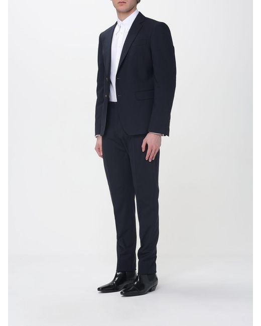 DSquared² Blue Single-Breasted Dress for men