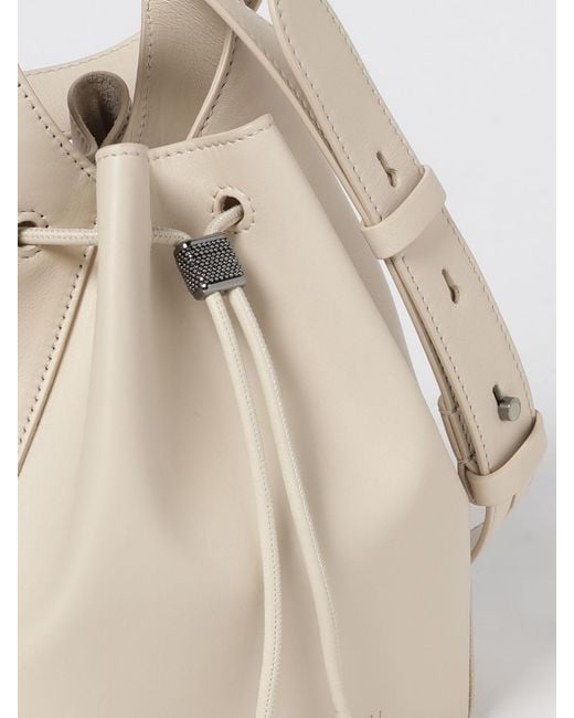 Brunello Cucinelli Natural Shoulder Bag