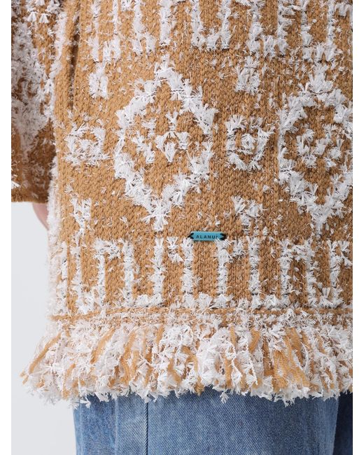 Alanui Natural Jacquard Robe Cardigan