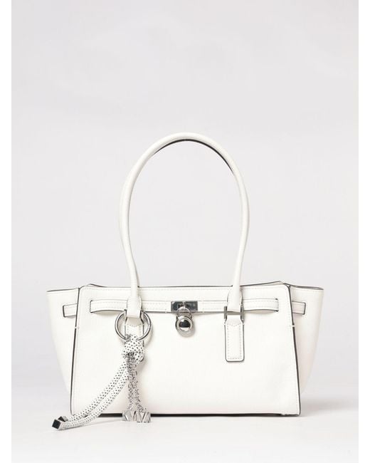 Michael Kors Natural Hamilton Moderne Grained Leather Bag