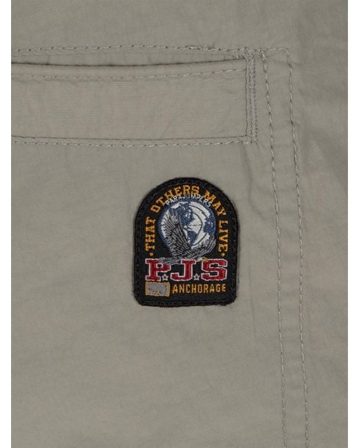 Parajumpers Gray Technical Fabric Cargo Trousers for men