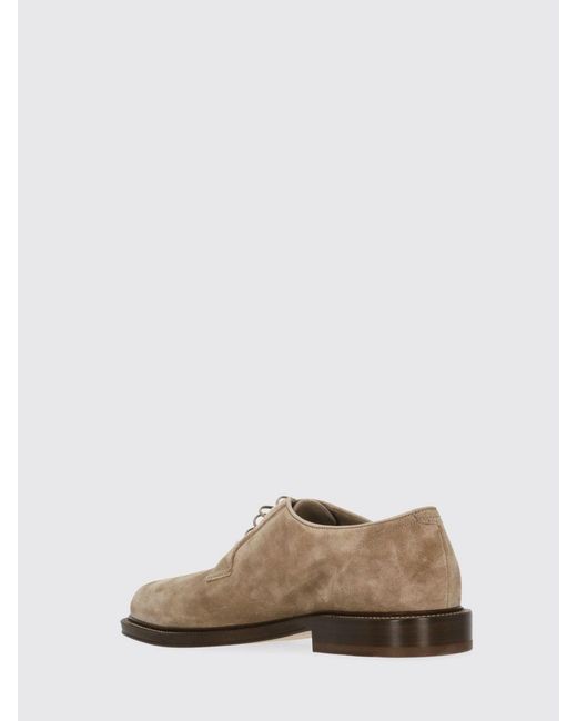 Brunello Cucinelli Brown Suede Derby for men
